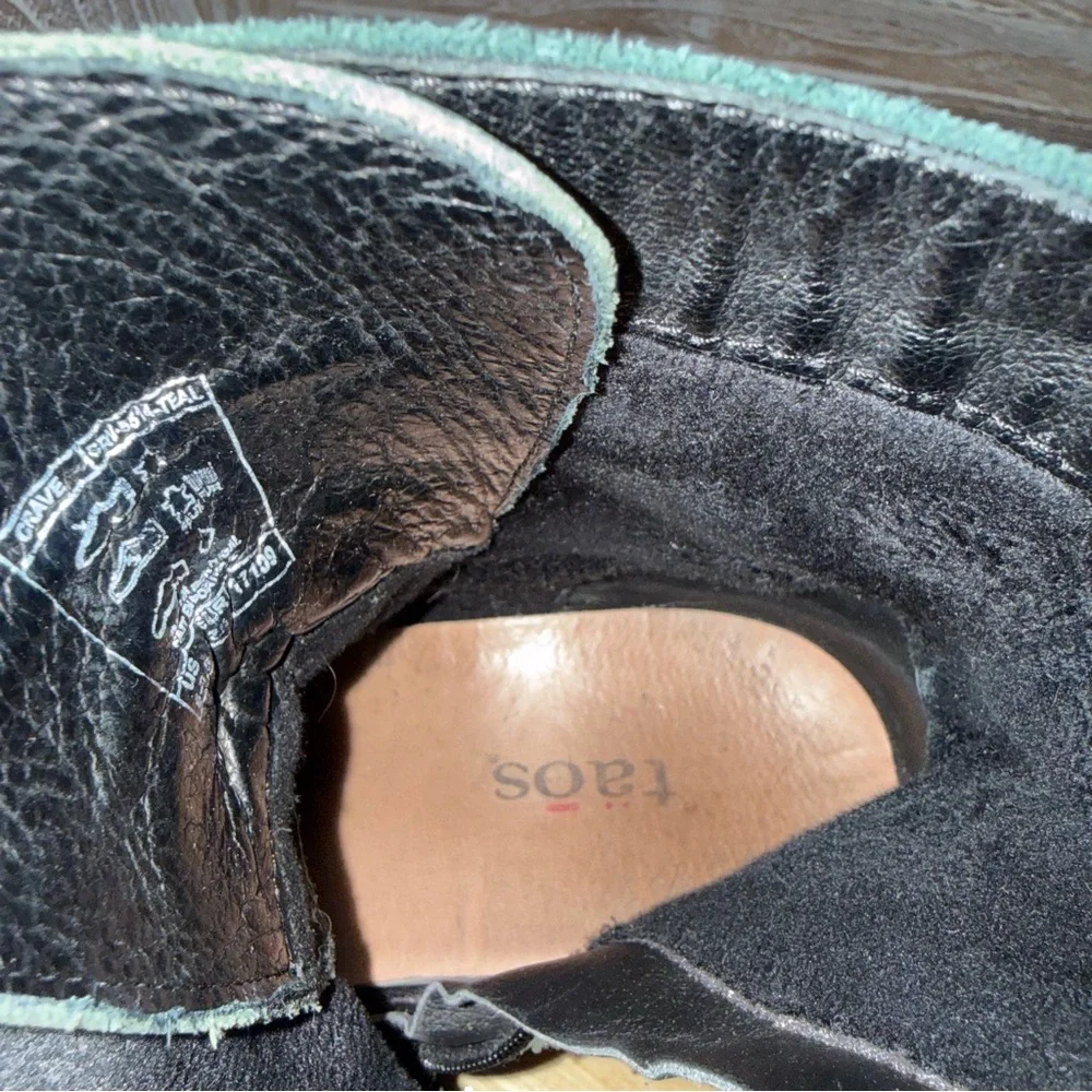 Taos Crave Teal Green Leather Lace-Up Boots EU 39 - Picture 12 of 12